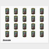 STICKER ROND KUSH AFGHAN (Feuille)
