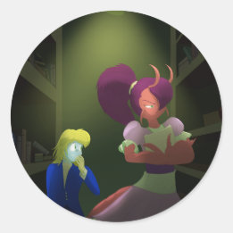 Sticker Rond Kuzoura et la langouste