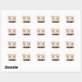 Sticker Rond KW Portrait 2 (Feuille)