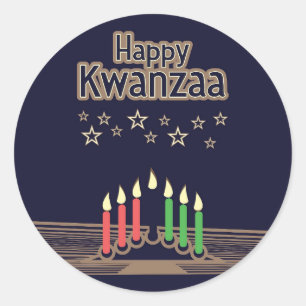 Sticker Rond Kwanzaa