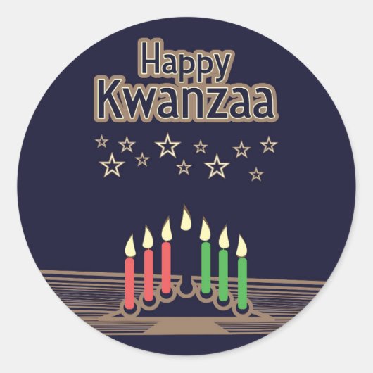 Sticker Rond Kwanzaa (Devant)
