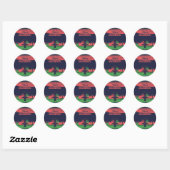 Sticker Rond Kwanzaa (Feuille)