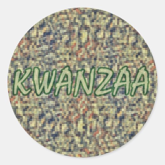 Sticker Rond Kwanzaa (Devant)