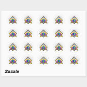 Sticker Rond Kwanzaa (Feuille)