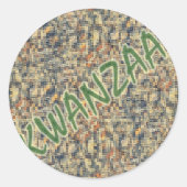 Sticker Rond Kwanzaa Holiday 017 (Devant)