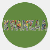 Sticker Rond Kwanzaa-Multi (Devant)