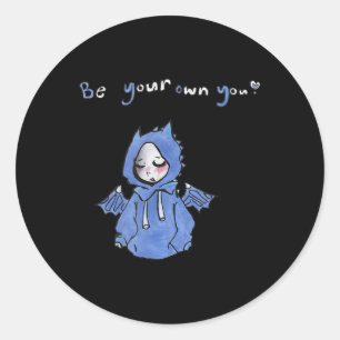 STICKER ROND KY ANIME GIRL 2023