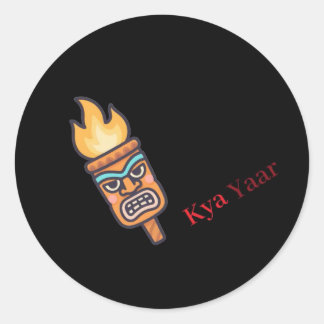 Sticker Rond Kyaa Yaar