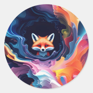 Sticker Rond "L’Esprit d’Aurora"