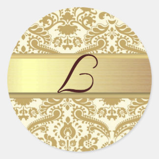 Sticker Rond L Monogramme