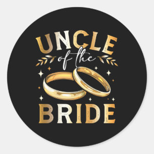 Sticker Rond L’oncle Mariage et l’engag de l’oncle de la mariée