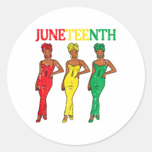 Sticker Rond La 19ème histoire noire des soeurs afro-américaine
