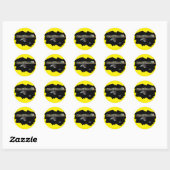 Sticker Rond La 3D est réelle (Feuille)