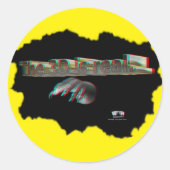 Sticker Rond La 3D est réelle (Devant)