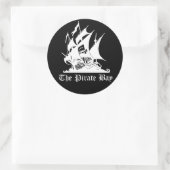 Sticker Rond La baie de Pirate (Sac)