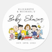 Sticker Rond La Bande D'Arachides | BABY SHOWER (Devant)