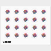 Sticker Rond La barrière de corail (Feuille)