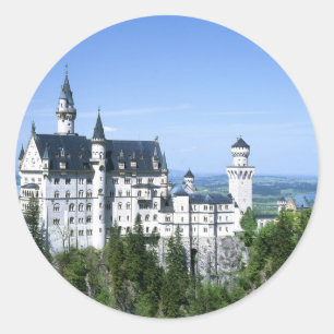 Sticker Rond La Bavière de château de Neuschwanstein