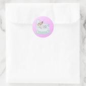 Sticker Rond La beauté dans le bain (Sac)