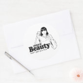 STICKER ROND LA BEAUTÉ INTÉRIEURE NE VOUS FERA PAS COUCHER (Enveloppe)