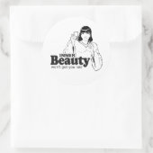 STICKER ROND LA BEAUTÉ INTÉRIEURE NE VOUS FERA PAS COUCHER (Sac)