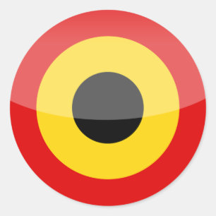 Sticker Rond La Belgique