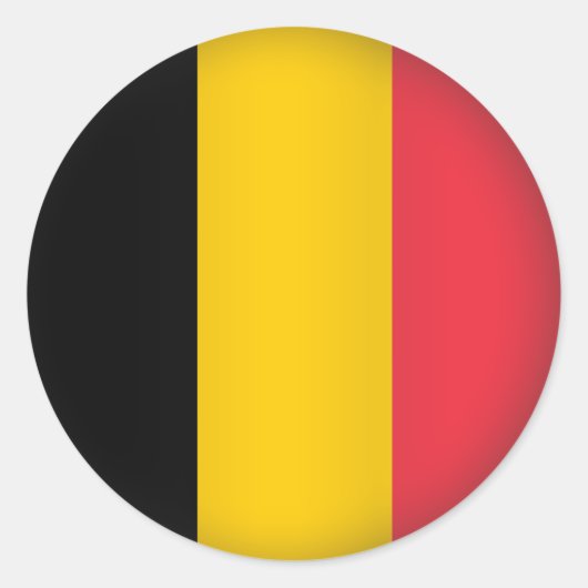 Sticker Rond La Belgique ronde (Devant)