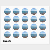 Sticker Rond La belle Herbe et Mer (Feuille)