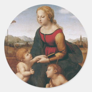 Sticker Rond La Belle Jardinière de Raphaël