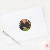 Sticker Rond La Berceuse (Augustine Roulin) par Vincent van Gog (Enveloppe)