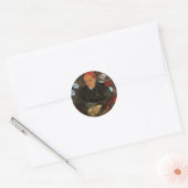 Sticker Rond La Berceuse (Augustine Roulin) par Vincent van Gog (Enveloppe)