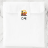 Sticker Rond La Bonne vie (Sac)