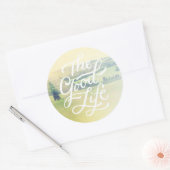 Sticker Rond La Bonne Vie 2 (Enveloppe)