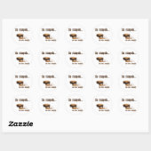 Sticker Rond La bousculade a été annulée (Feuille)