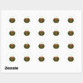 Sticker Rond La brasse de sorcière (Feuille)