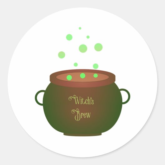 Sticker Rond La brasse de sorcière (Devant)