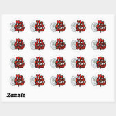 Sticker Rond La brigade des boissons (Feuille)