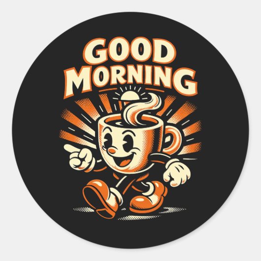Sticker Rond La Brûlure du Matin (Devant)
