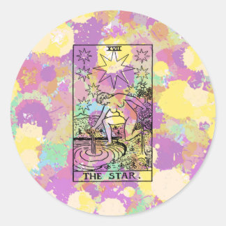 Sticker Rond La carte Star Tarot
