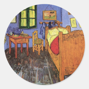 Sticker Rond La chambre de Vincent à Arles par Vincent van Gogh