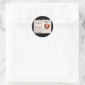 Sticker Rond La chanson des bataillons de construction (Sac)