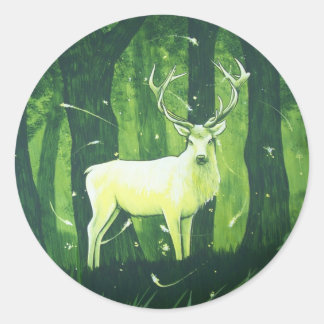 Sticker Rond La Charnière Blanche