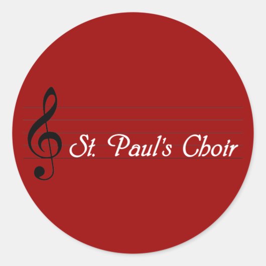 Sticker Rond La chorale de St. Paul (Devant)
