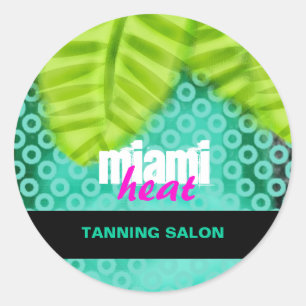 Sticker Rond La CHROMATOGRAPHIE GAZEUSE   le Heat de Miami