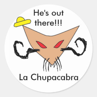 Sticker Rond La Chupacabra
