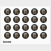 Sticker Rond La chute des anges rebelles (Feuille)