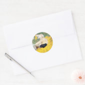 Sticker Rond La Clownesse (clown) Cha-U-Kao par Toulouse Lautre (Enveloppe)