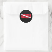 Sticker Rond La collection Dive Flag (Sac)