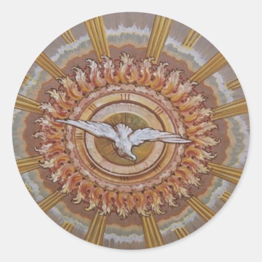 Sticker Rond La colombe du Saint-Esprit (Devant)