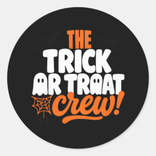 Sticker Rond La conception de l'équipe Trick Or Treat